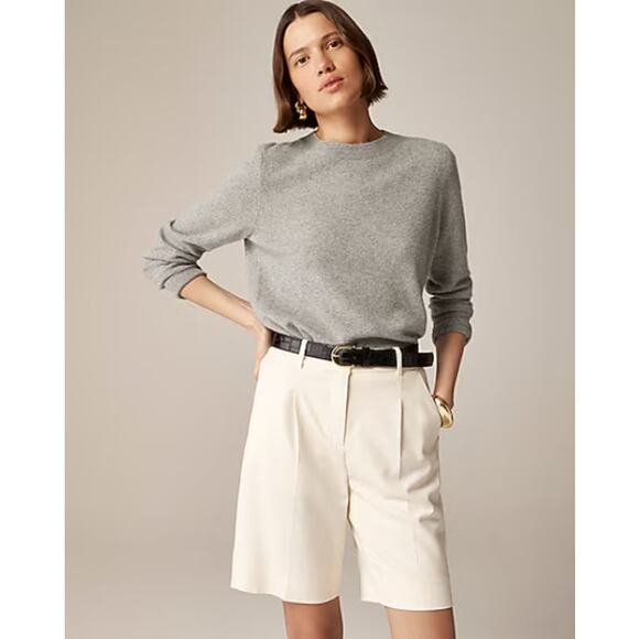 J. Crew 100% Cashmere Classic-Fit Crewneck Sweater SZ SMALL Charcoal Gray $148 - Picture 9 of 9